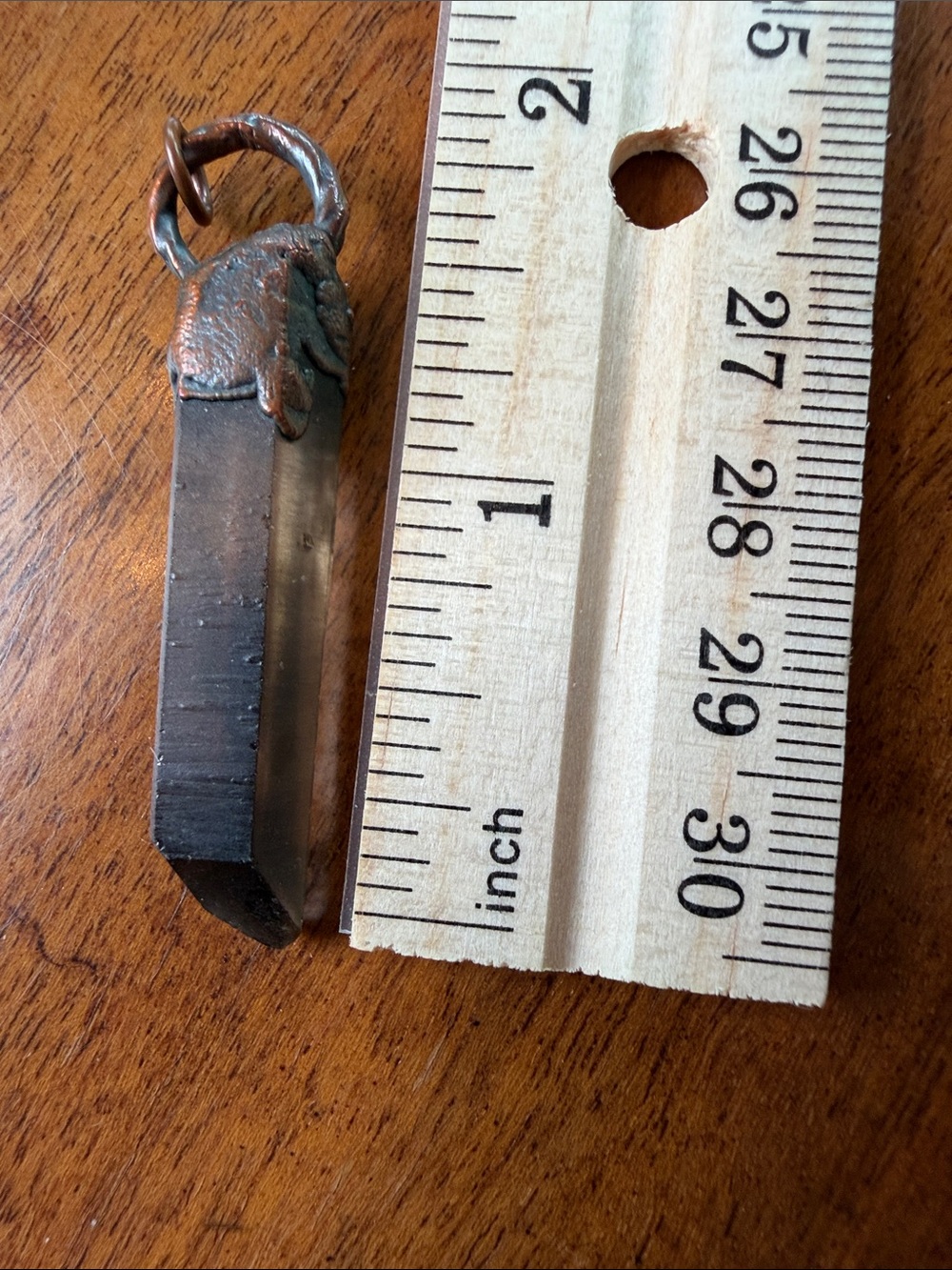 Smoky Quartz Point Pendant - Handcrafted View 5